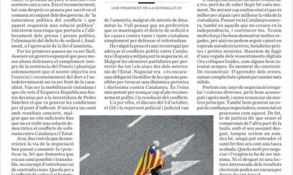 A l’ARA: “Cinc anys de negociació: camí fet i camí per fer”