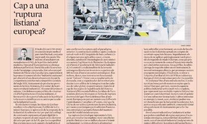 A La Vanguardia: «Cap a una ‘ruptura listiana’ europea?»